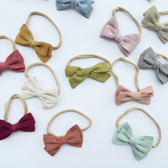 Assorted Colorful Bow Headbands For Babies - Picture 2 of 5